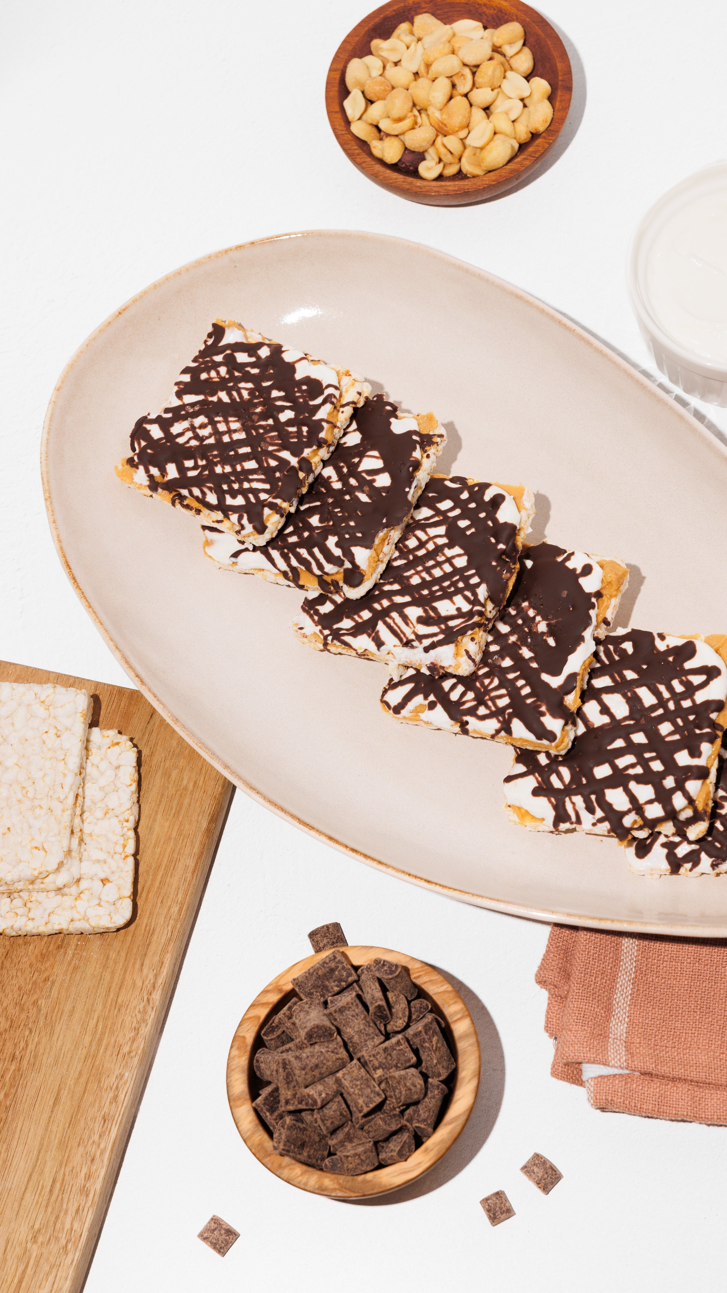 Chocolate Peanut Butter Rice Cakes