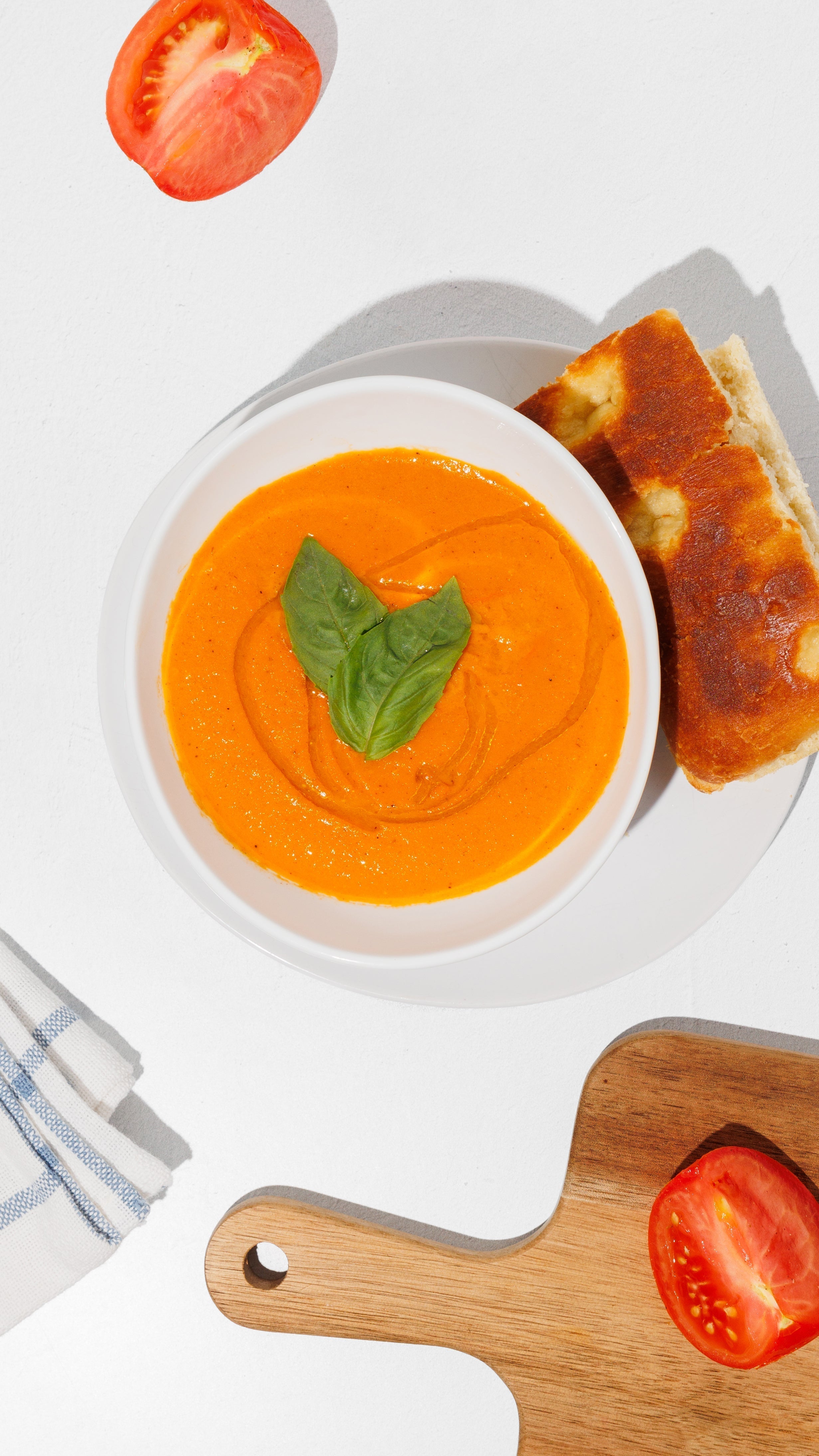 Homemade Tomato Basil Soup