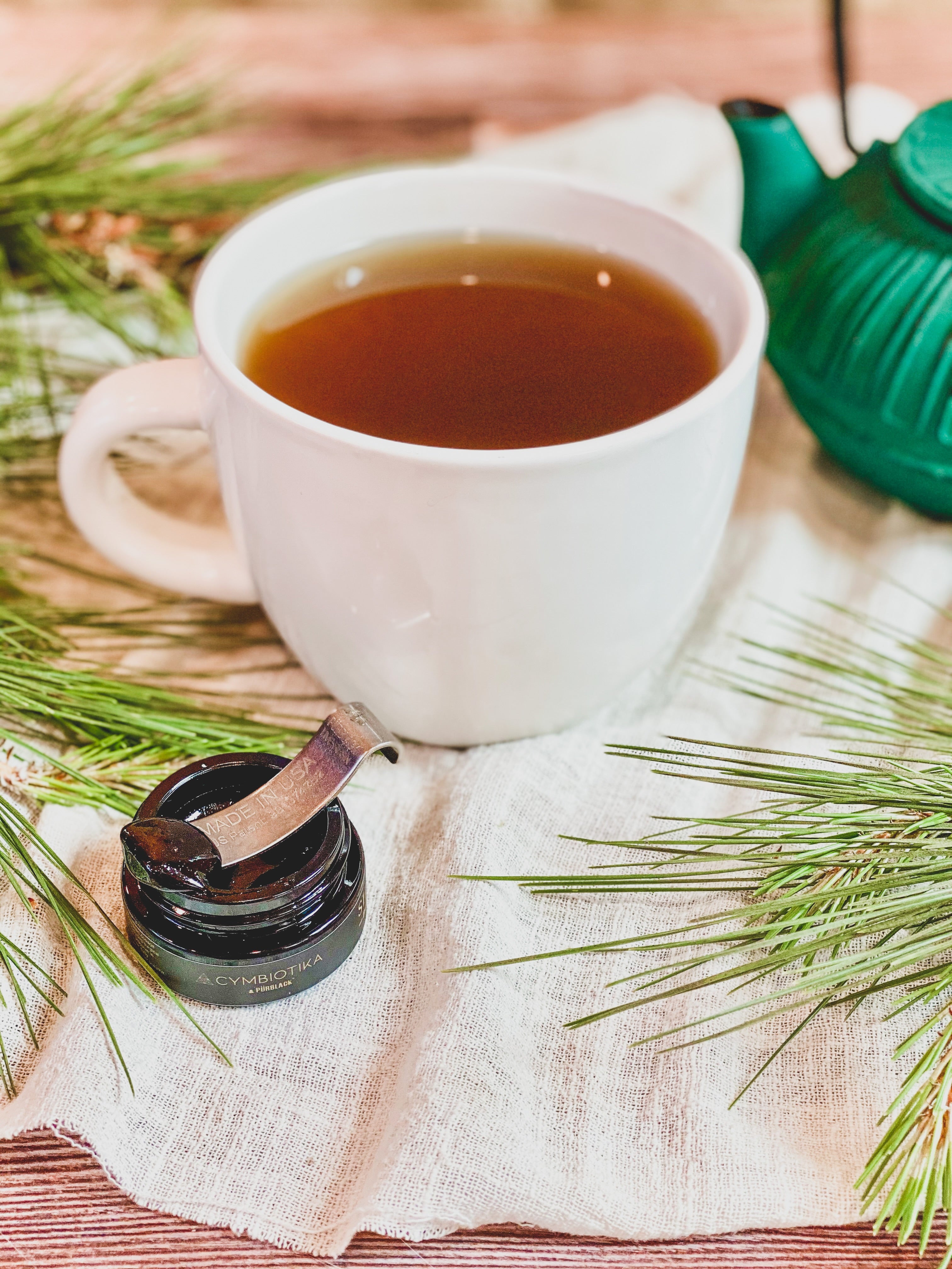 Pine Needle Tea with Shilajit