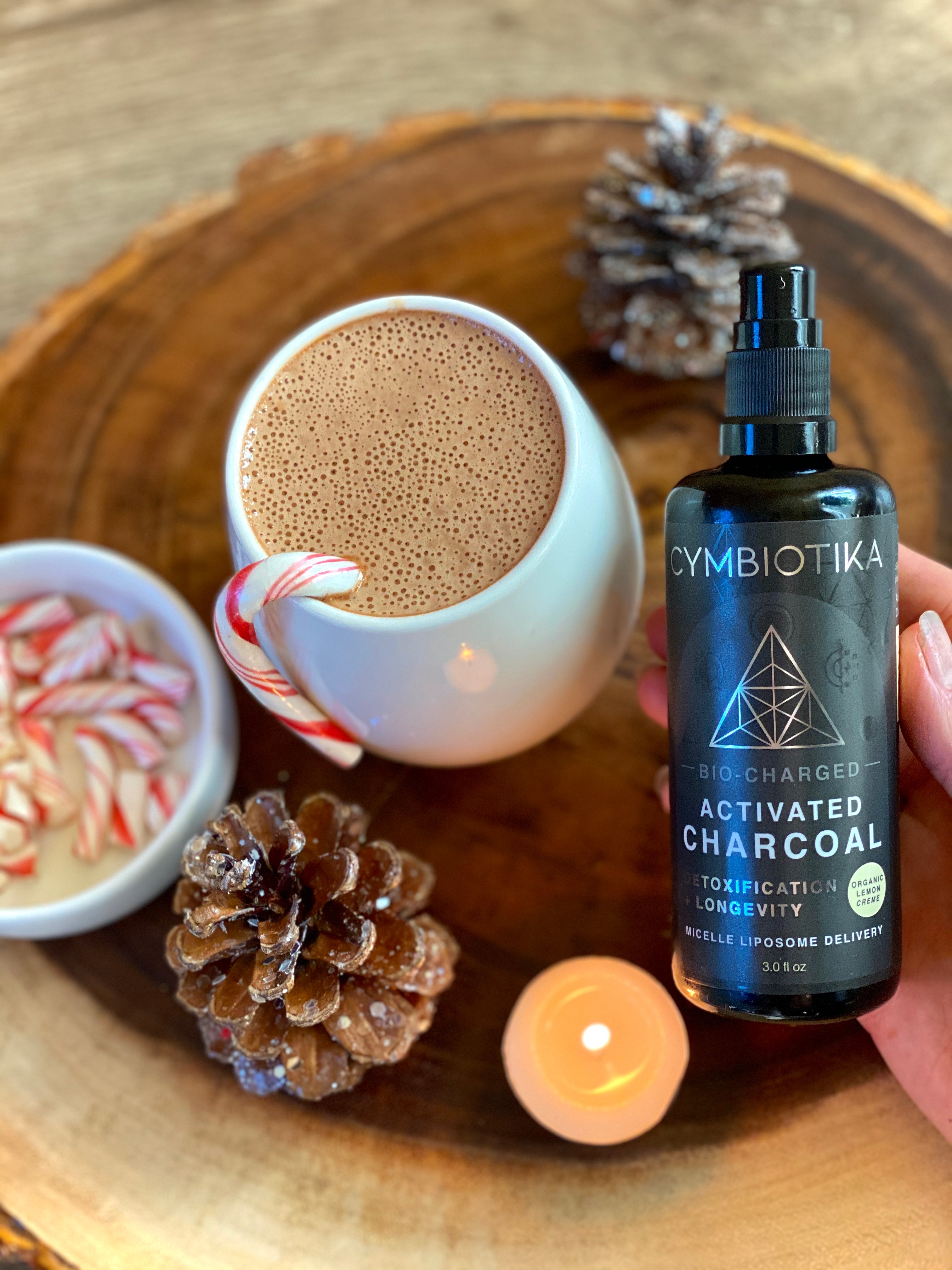 Vegan Peppermint Cacao Recipe w/ Activated Charcoal