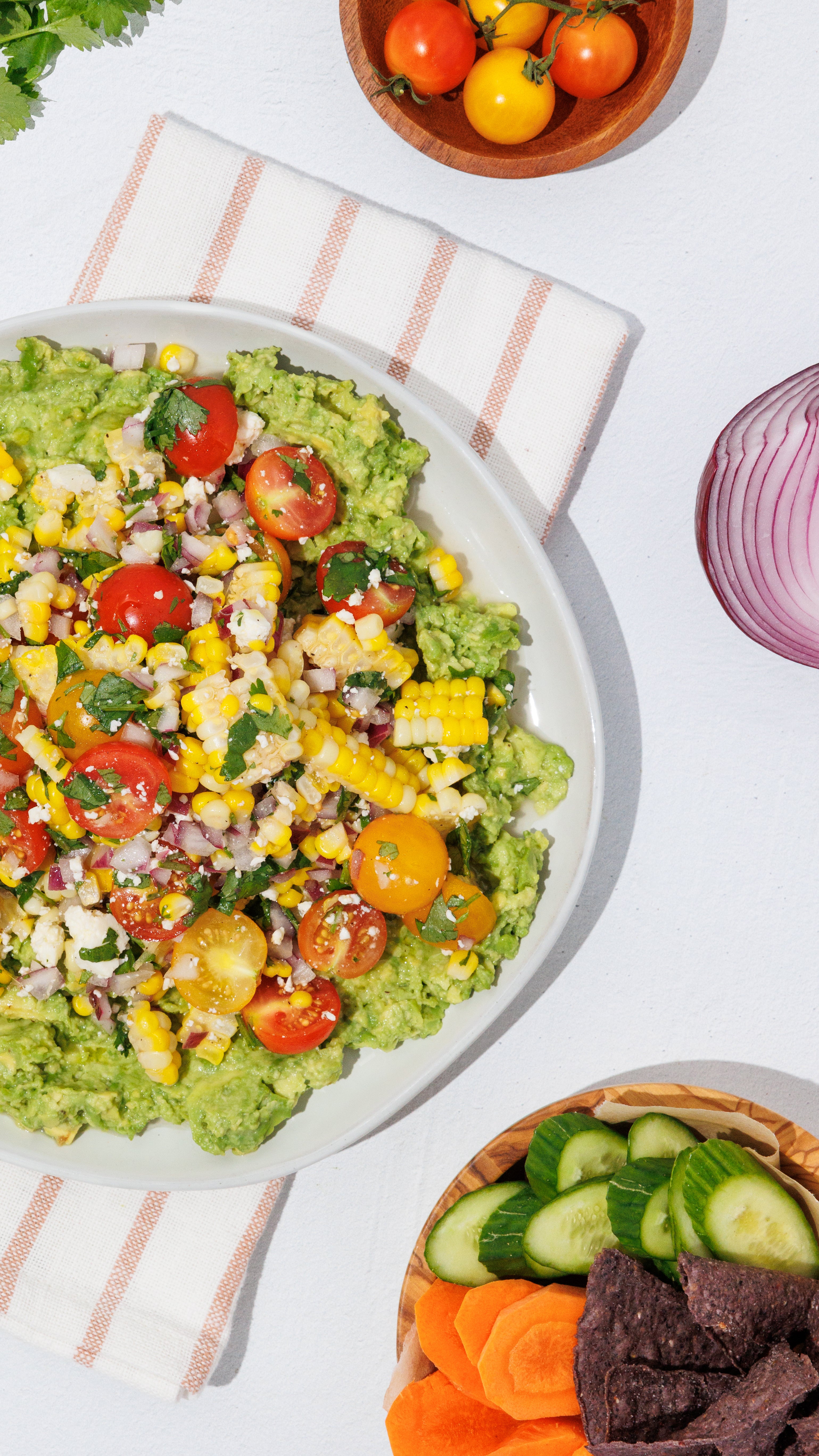 Smashed Avocado with Corn Salsa