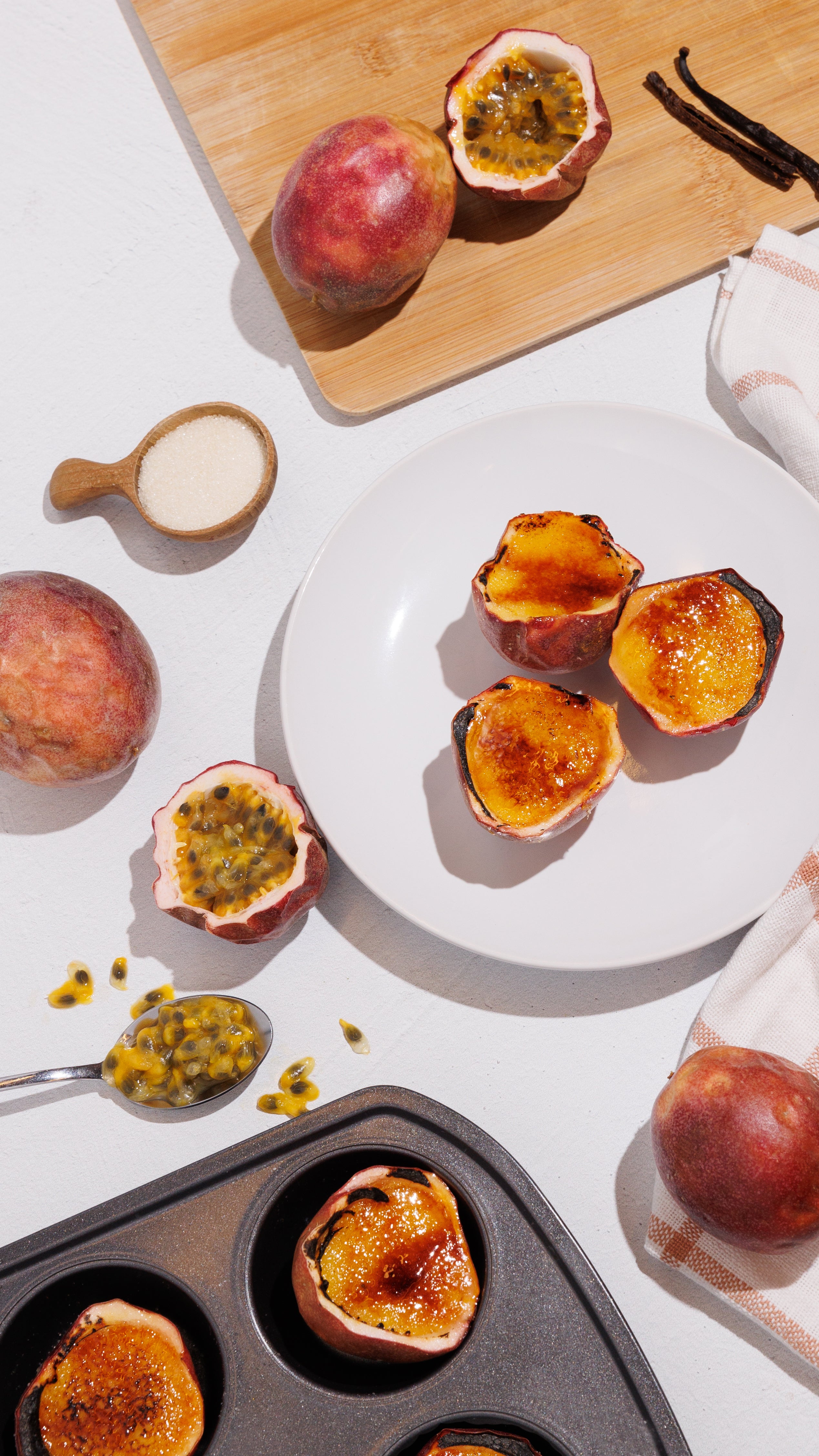 No Bake Passion Fruit Crème Brulée CYMBIOTIKA