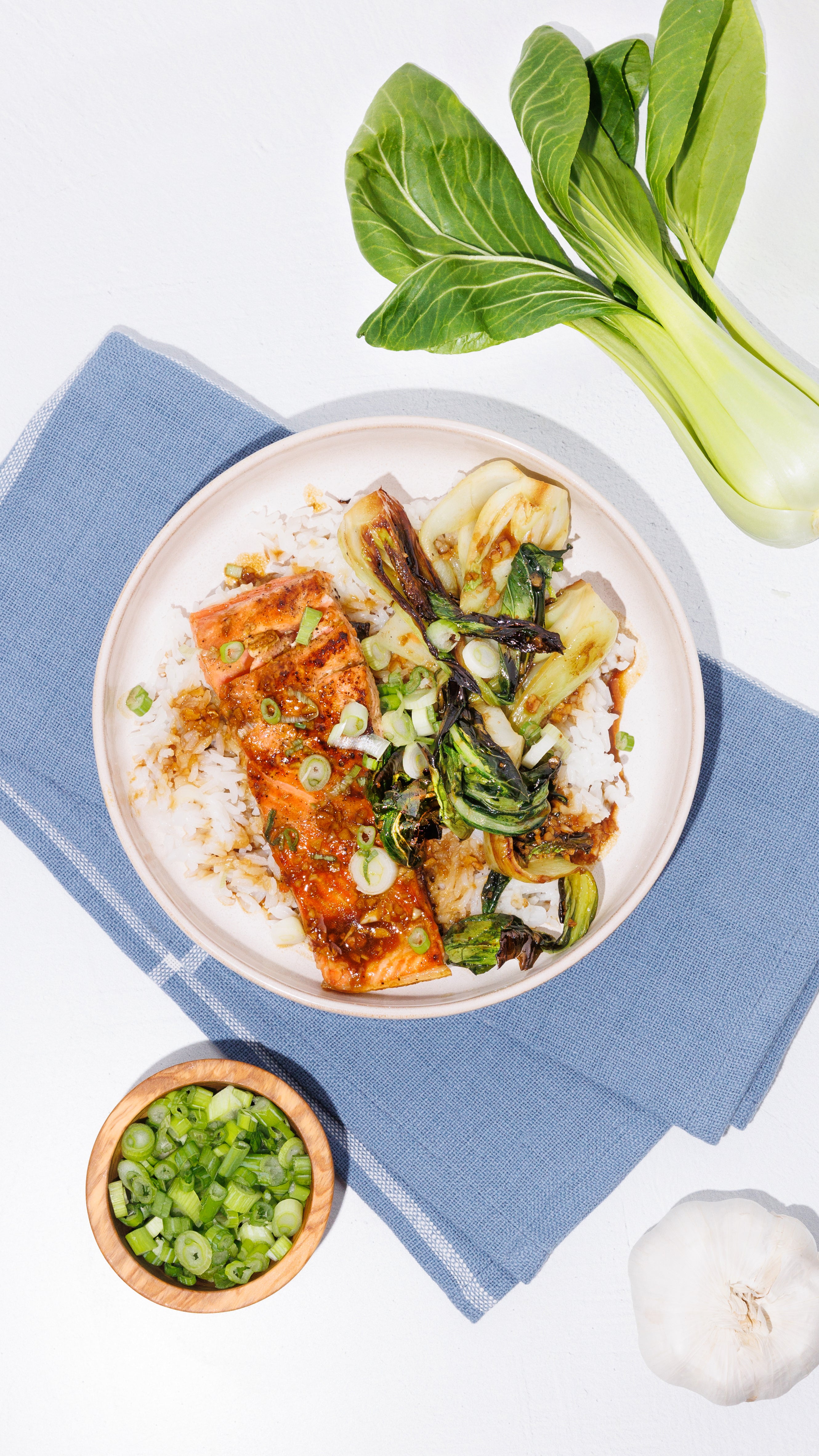 Miso Glazed Salmon and Bok Choy