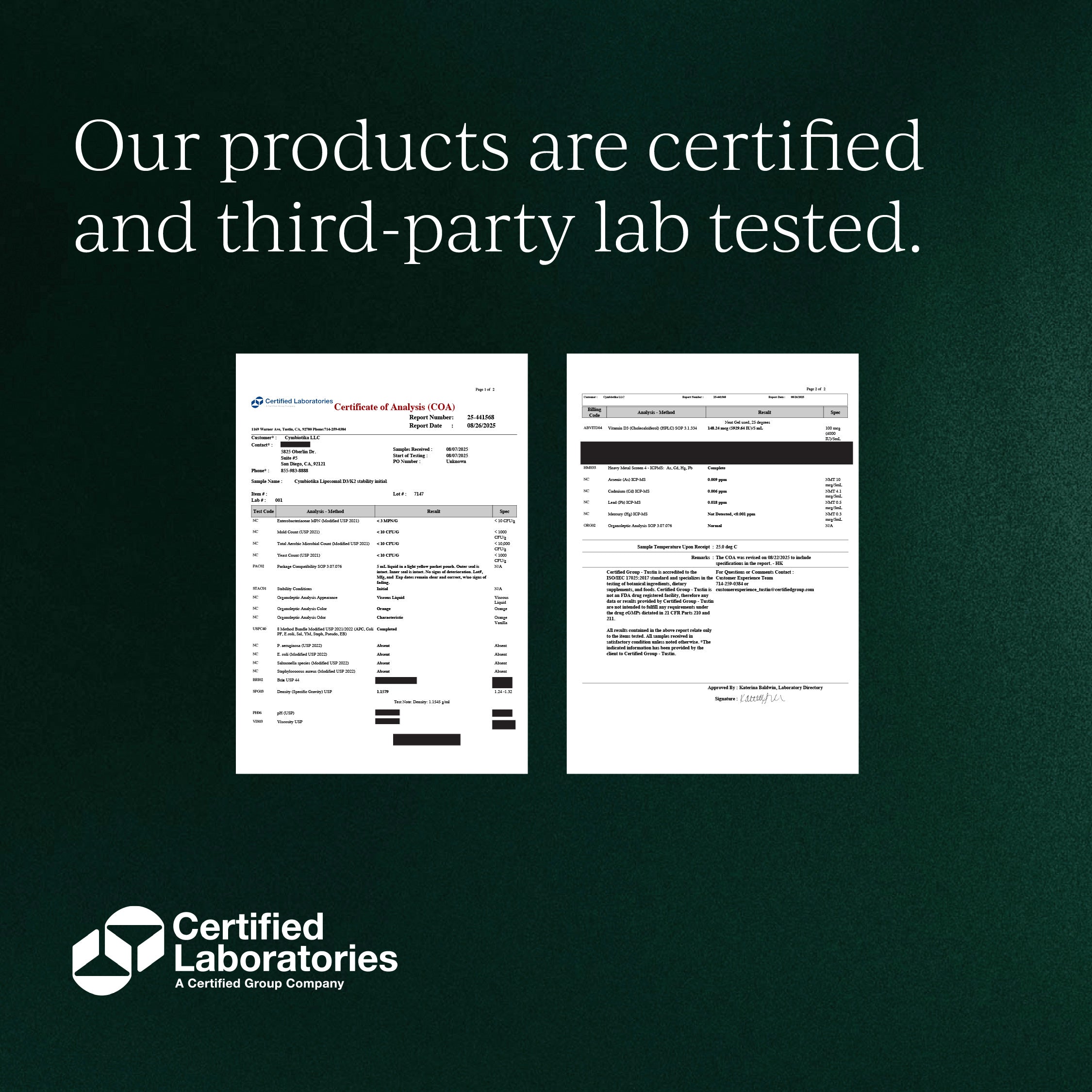 Liposomal Vitamin D3 + K2 + CoQ10