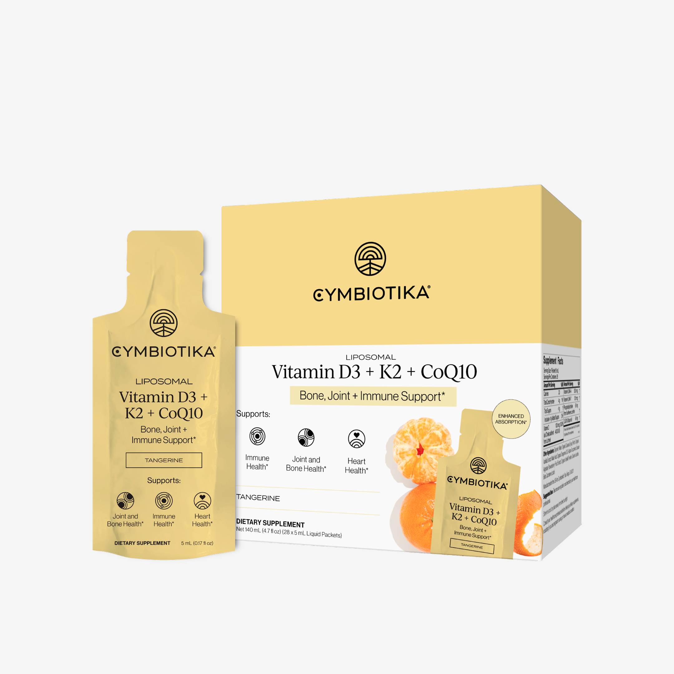 Liposomal Vitamin D3 + K2 + CoQ10
