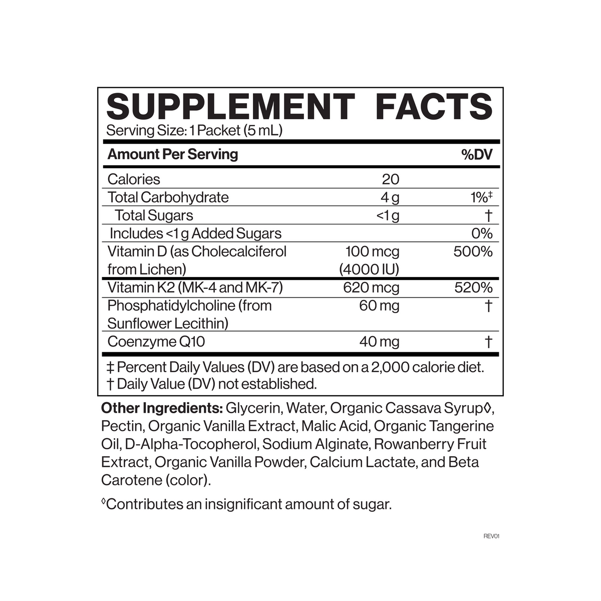 Liposomal Vitamin D3 + K2 + CoQ10