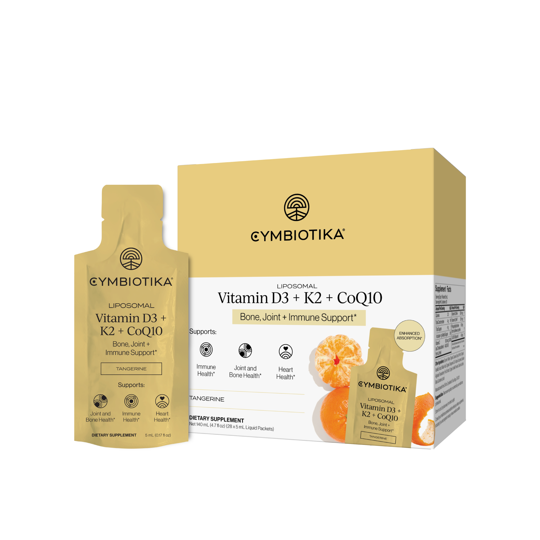 Liposomal Vitamin D3 + K2 + CoQ10